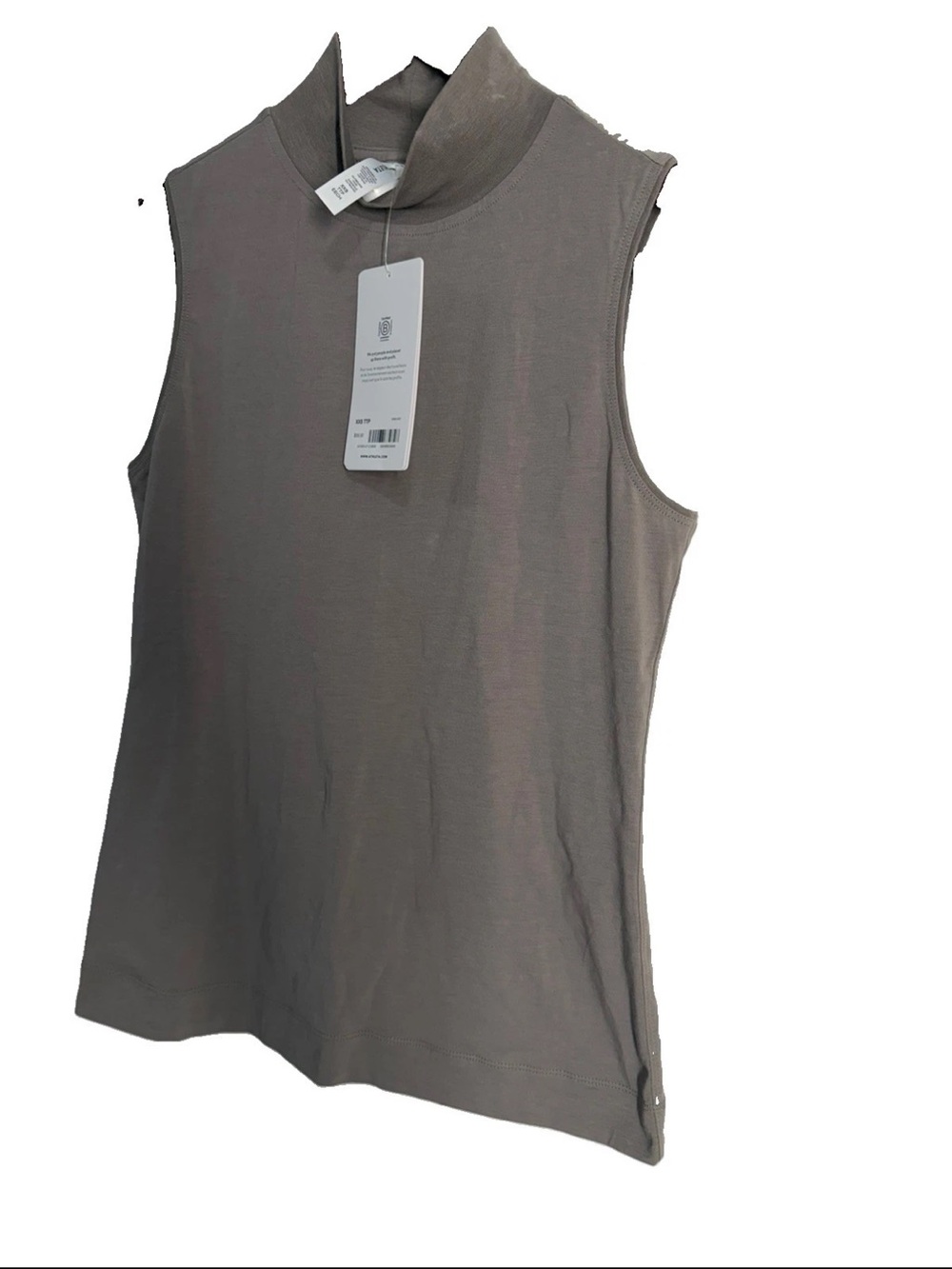 Athleta Outbound II Mock Neck Tank Top Mauve Brown Sleeveless XS - Picture 5 of 9